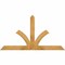 Ekena Millwork Richland Rough Sawn Timber Gable Bracket, Western Red Cedar, 60"W x 32"H x 2"D x 4"F, 13/12 Pitch GBW060X32X0204RIC00RWR - alternate 1